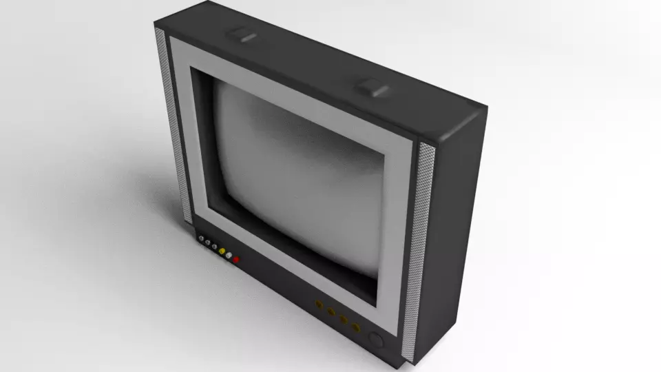 Television Monitor 40inch 3D model_0
