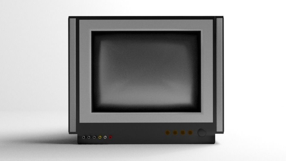 Television Monitor 40inch 3D model_1