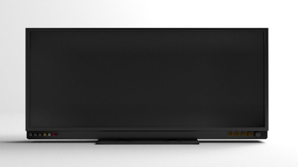 Television Monitor 50inch 3D model_1