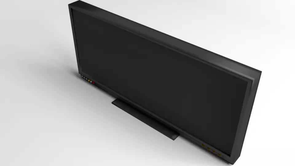 Television Monitor 50inch 3D model_0