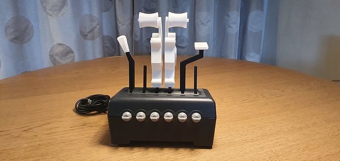 737 style throttle levers for CH Throttle Quadrant  3D print model