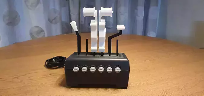 737 style throttle levers for CH Throttle Quadrant  3D print model