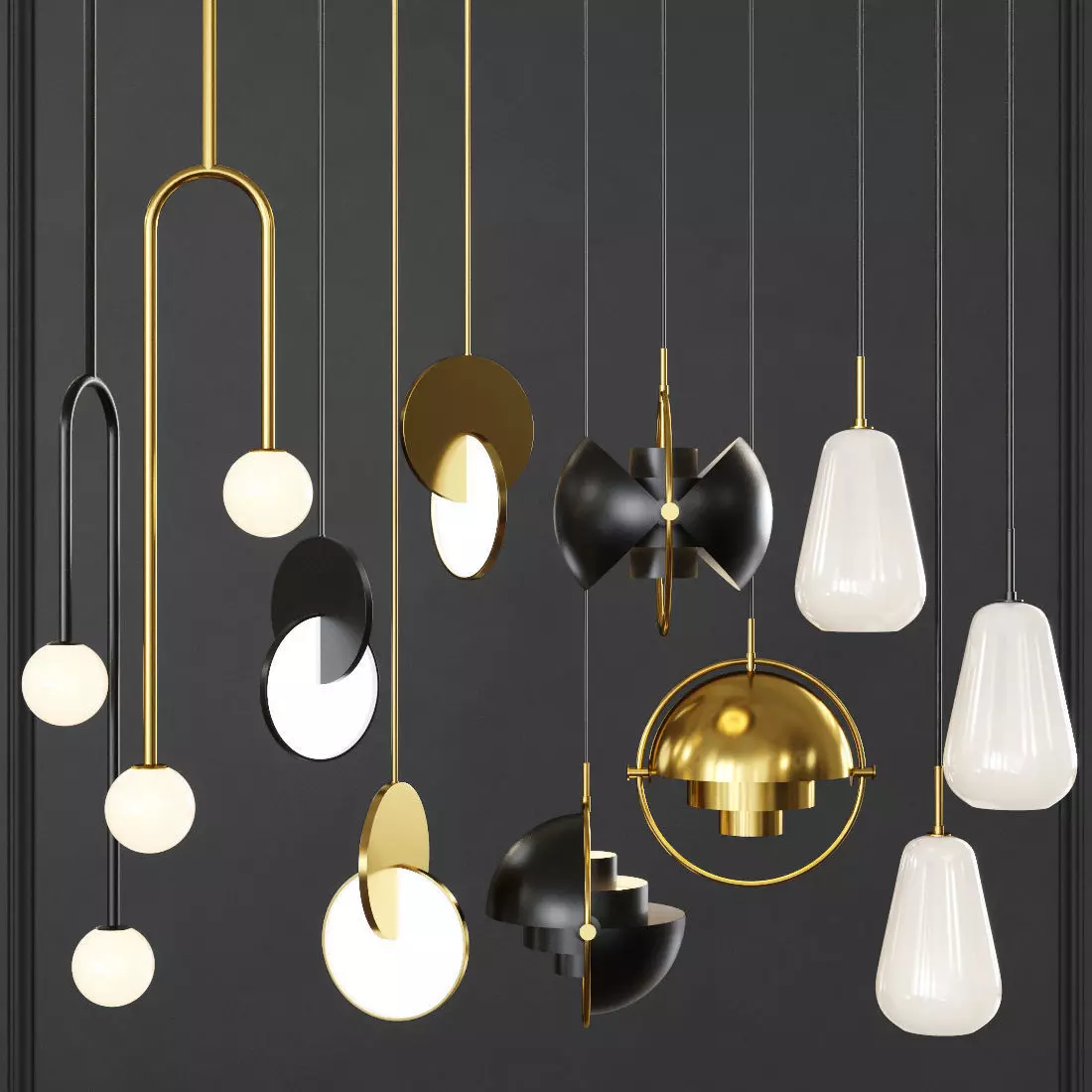 Pendant set 010 3D model