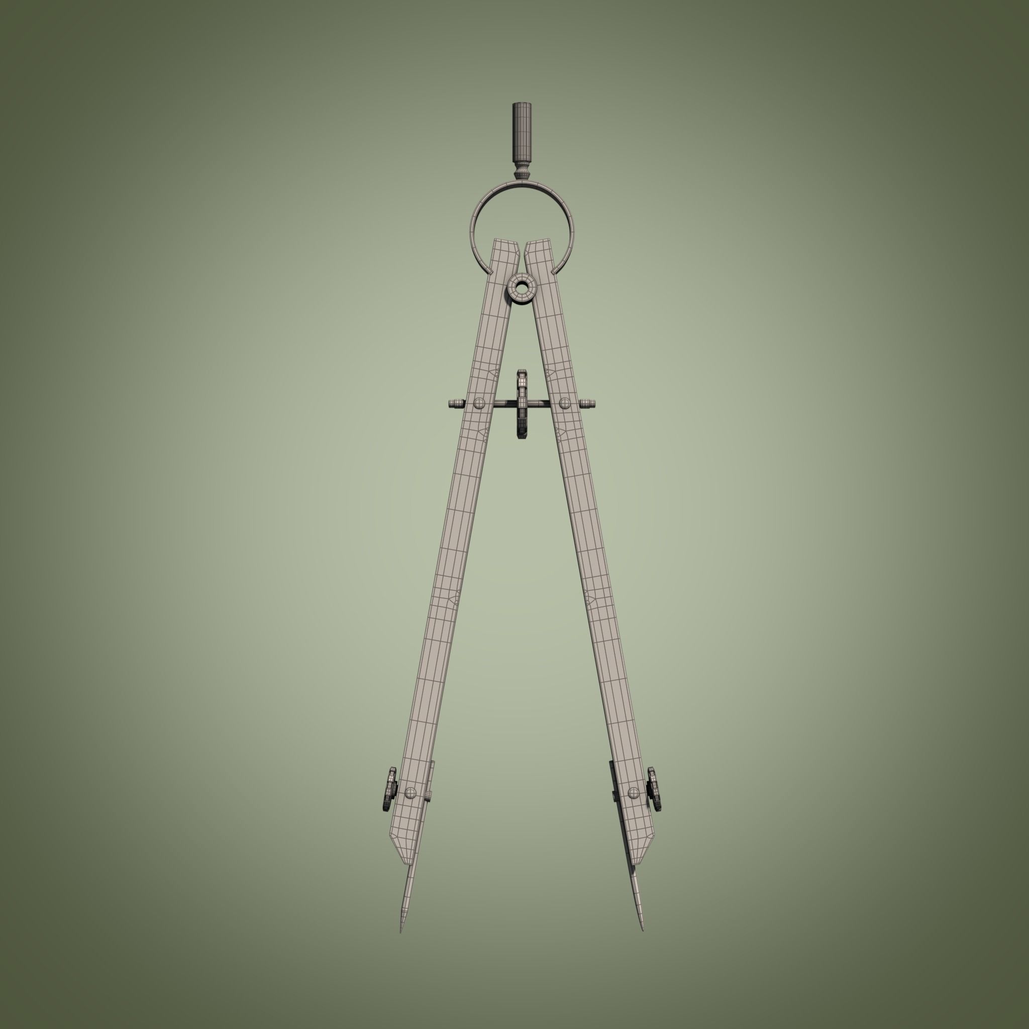 Drawing Compass 3D Model 3D model_4