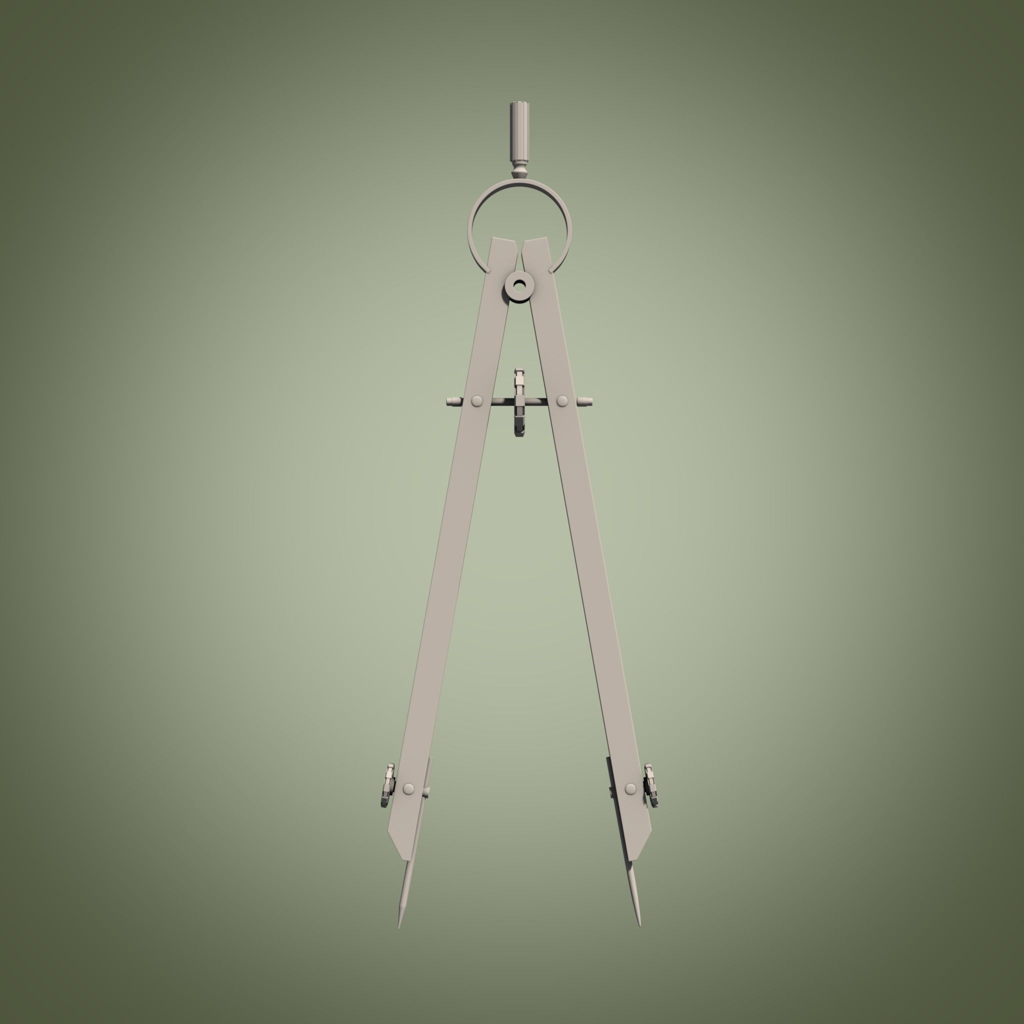 Drawing Compass 3D Model 3D model_8