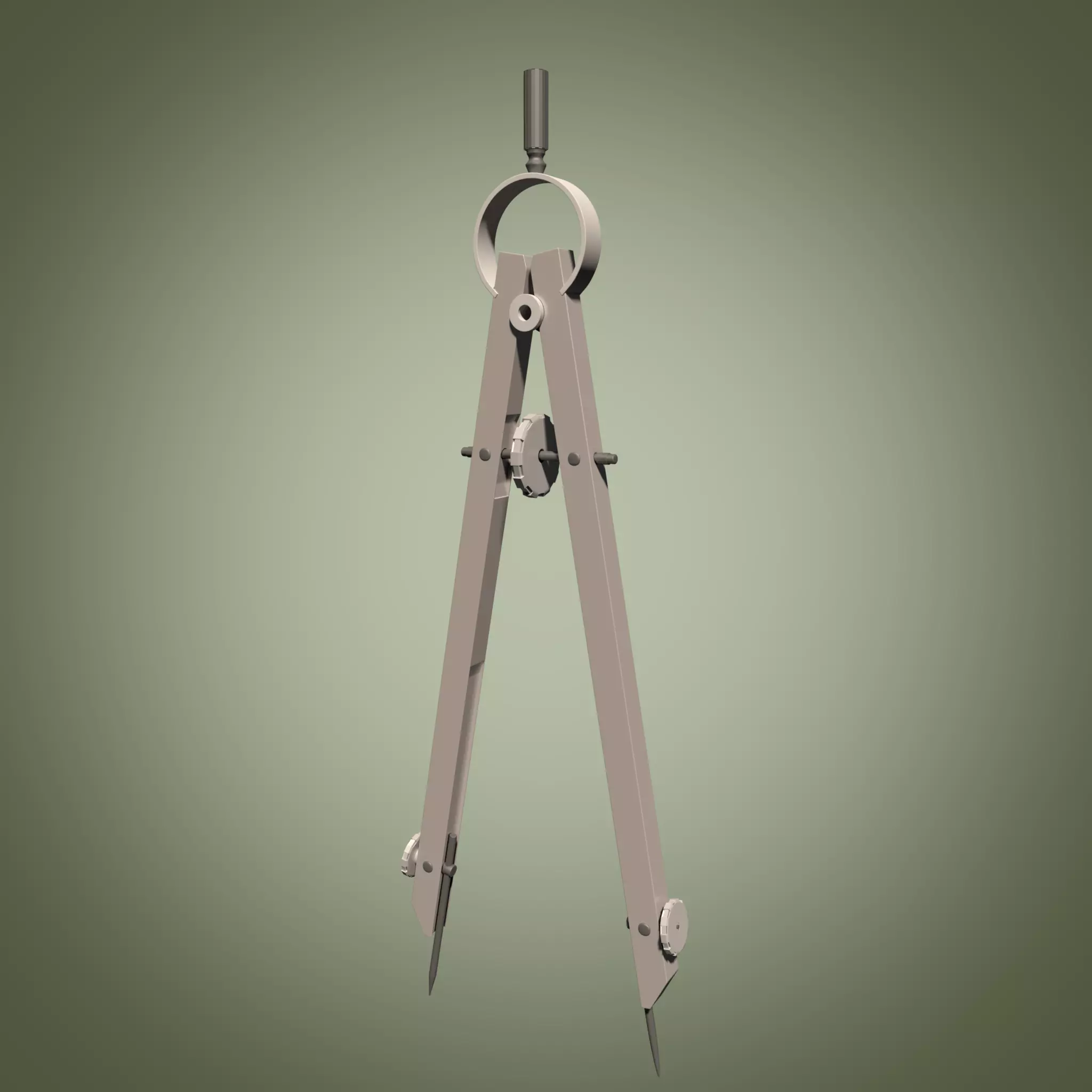 Drawing Compass 3D Model 3D model_0