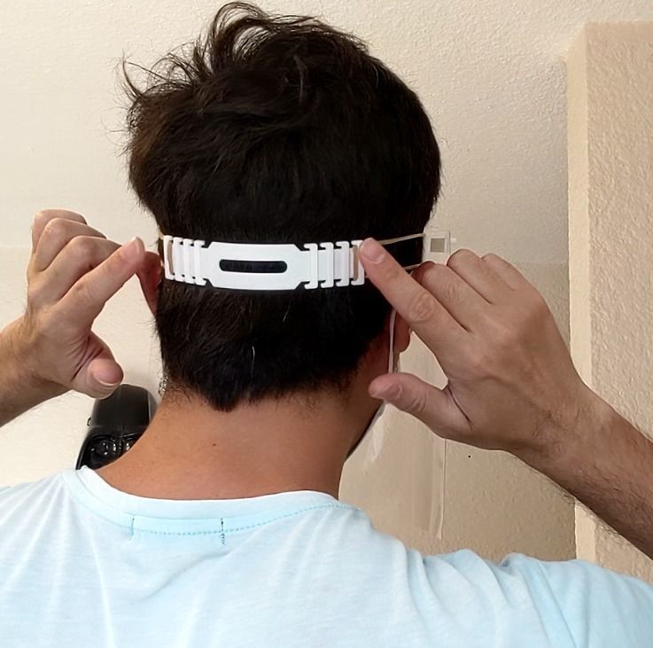 FACE SHIELD FOR SMALLER 3D PRINTERS Free 3D print model_5