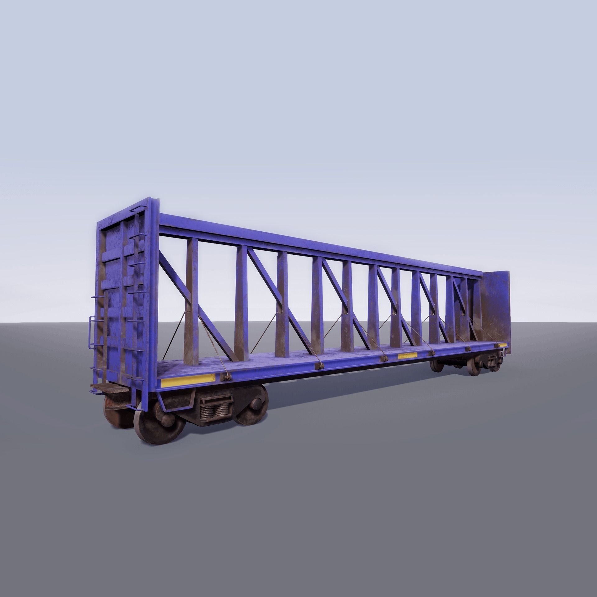 Trains Pack Low-poly 3D model_11