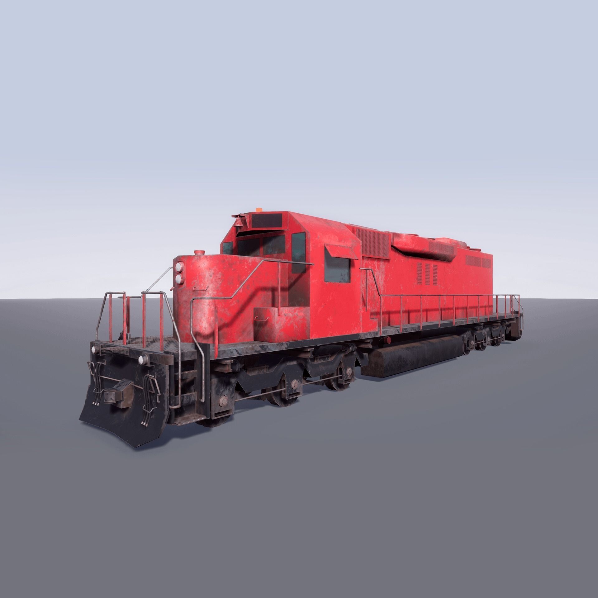 Trains Pack Low-poly 3D model_4