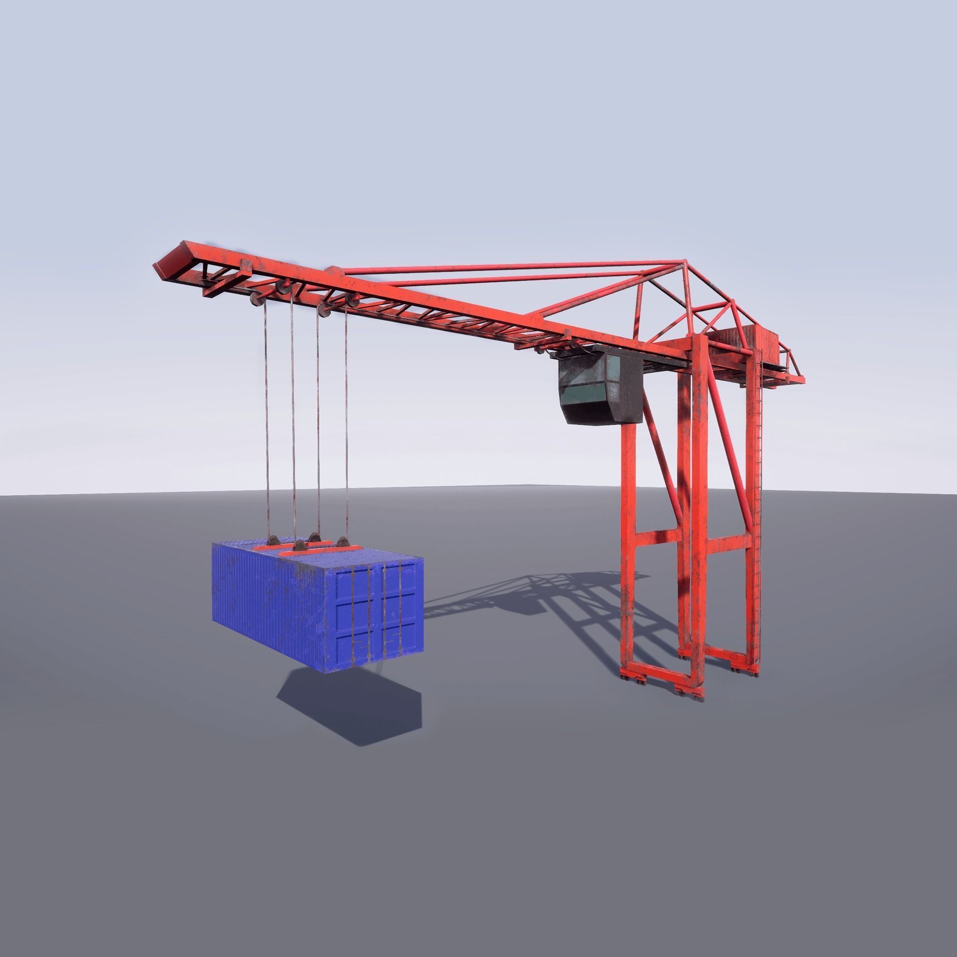 Trains Pack Low-poly 3D model_13