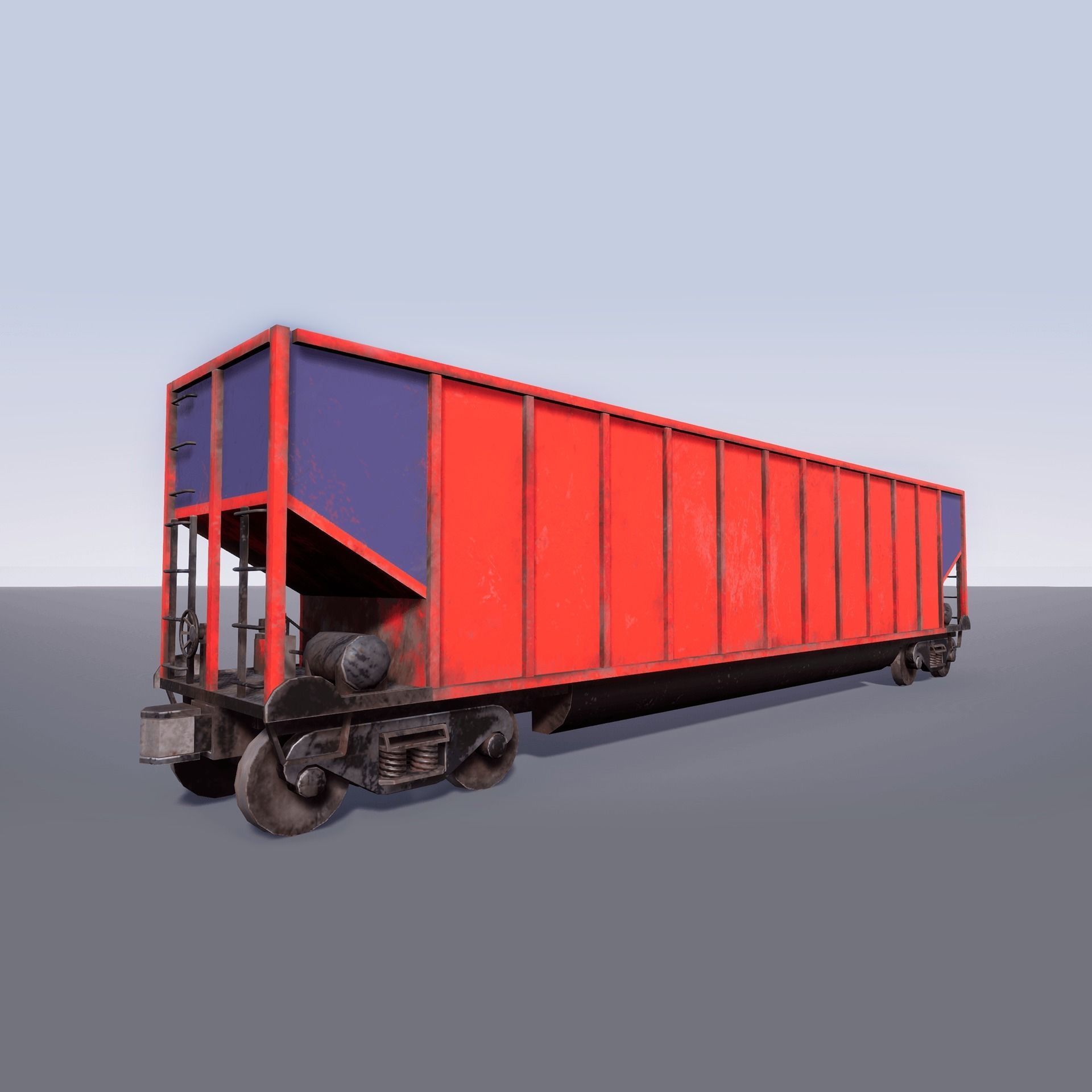 Trains Pack Low-poly 3D model_8