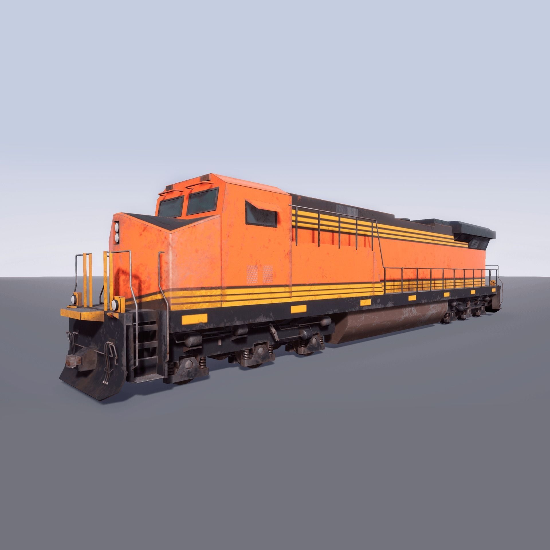 Trains Pack Low-poly 3D model_5