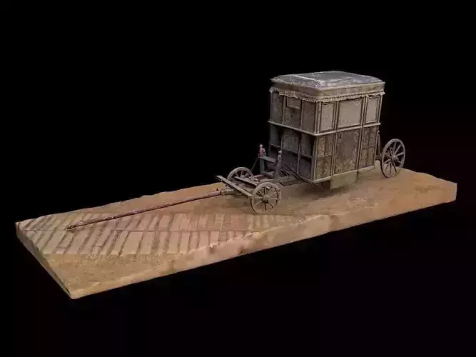 Carriage horse drawn