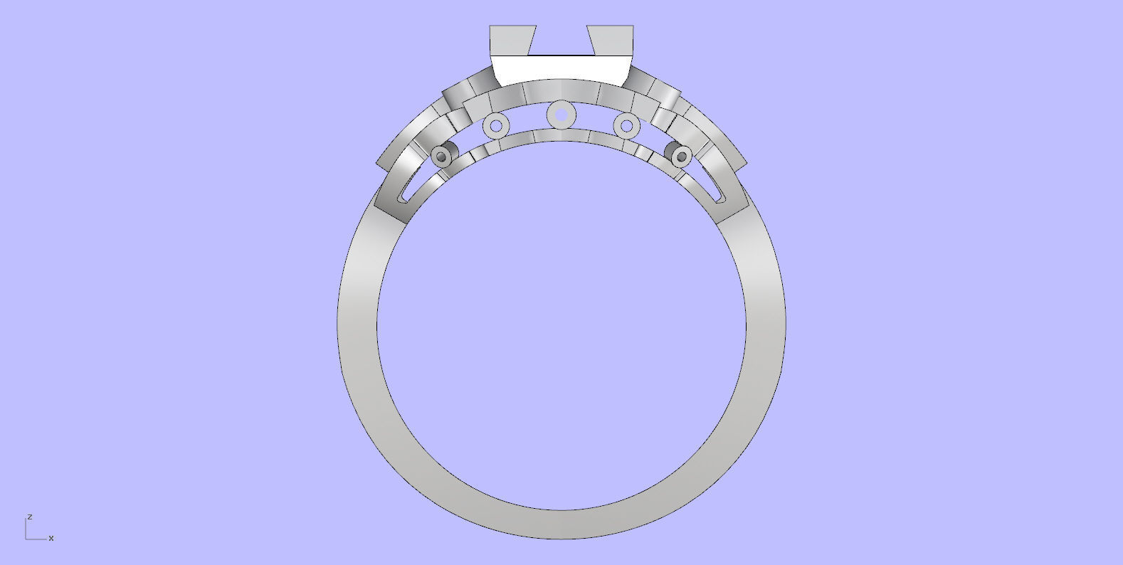 Antique Engangement Ring 3D print model_1