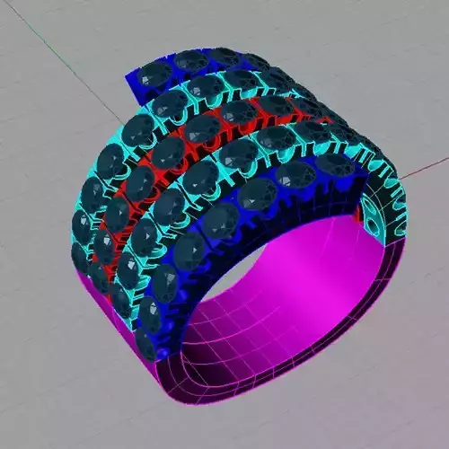     Engagement Diamond Ring 3D model