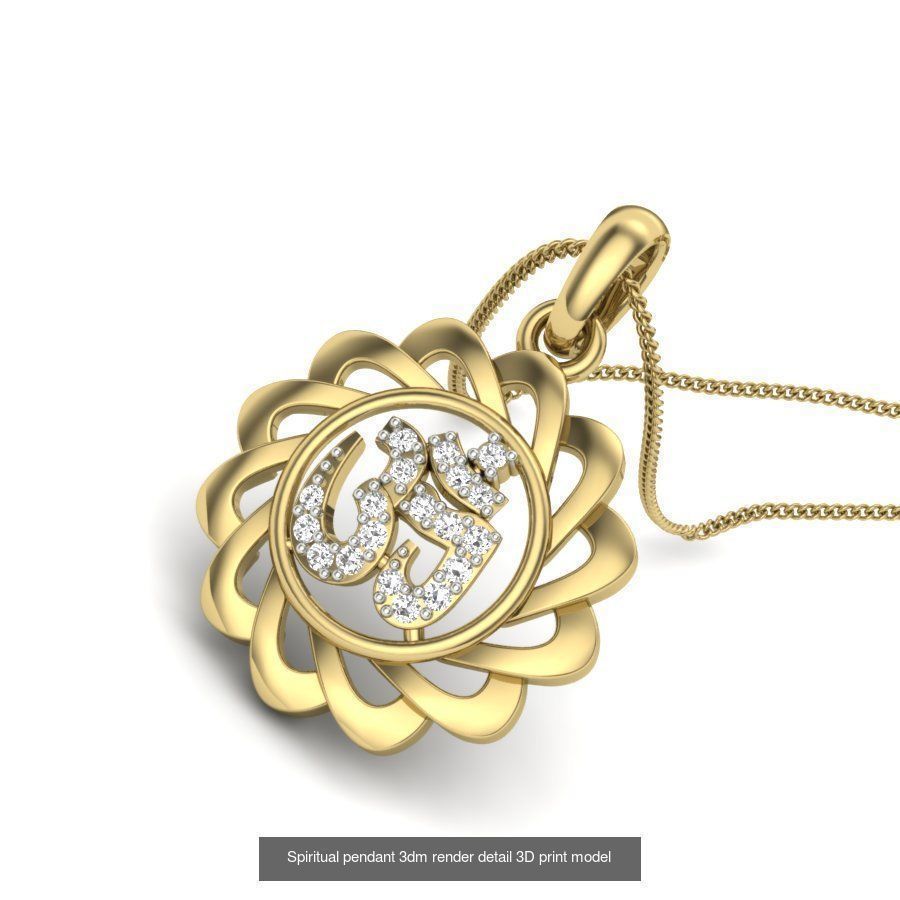 43 Spiritual pendant 3dm render detail 3D Model Collection_30