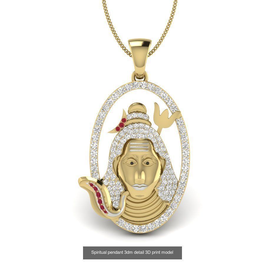 43 Spiritual pendant 3dm render detail 3D Model Collection_42
