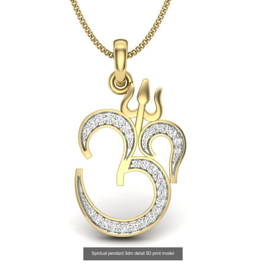 43 Spiritual pendant 3dm render detail 3D Model Collection_40