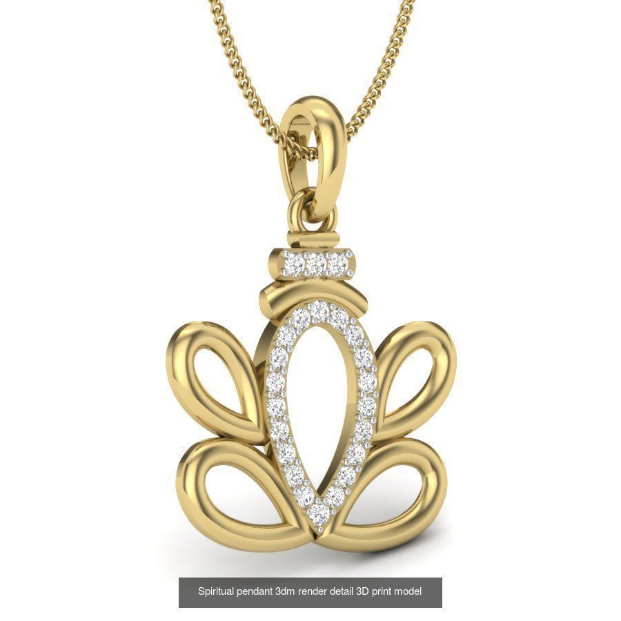 43 Spiritual pendant 3dm render detail 3D Model Collection_16