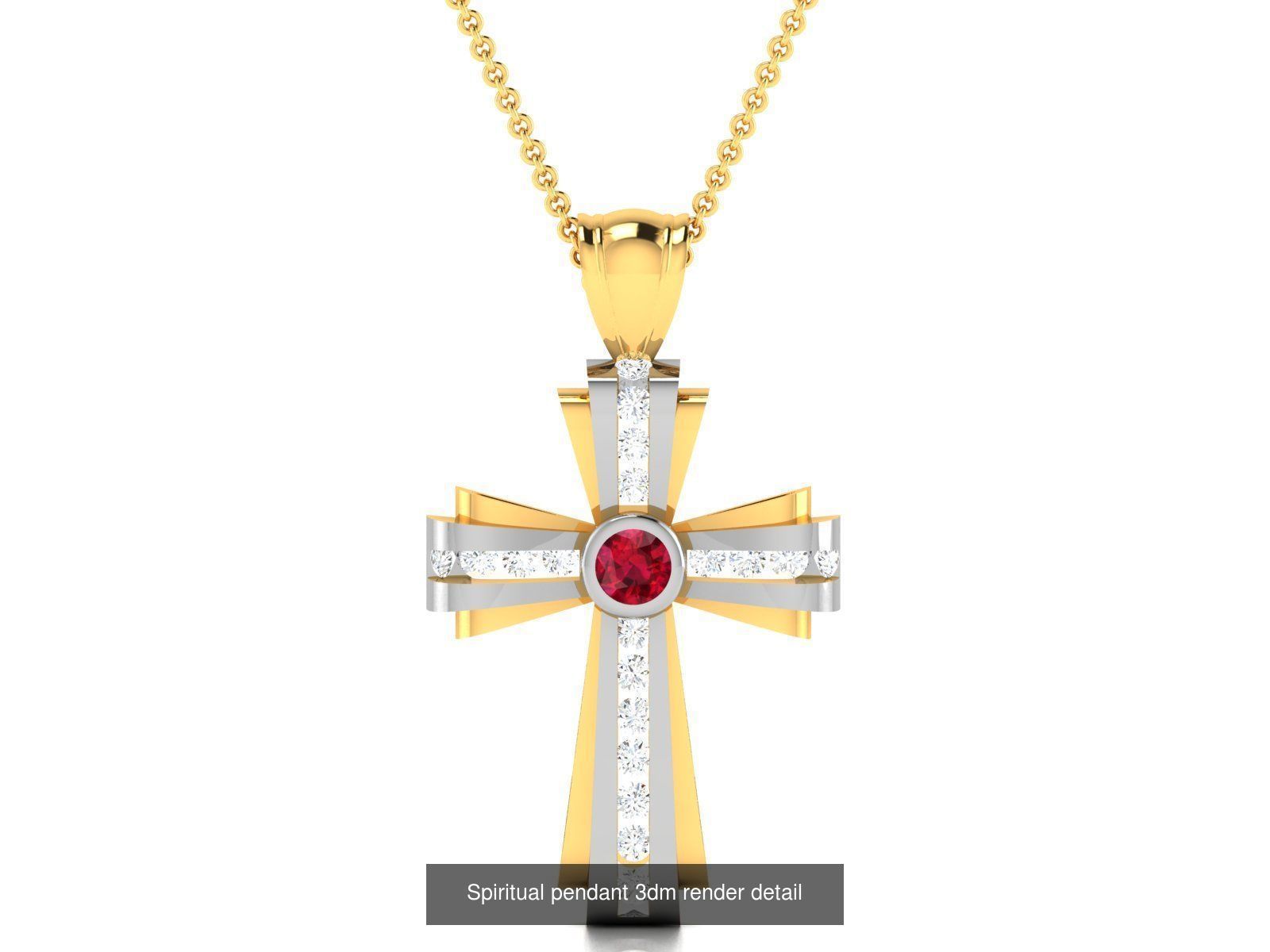 43 Spiritual pendant 3dm render detail 3D Model Collection_45