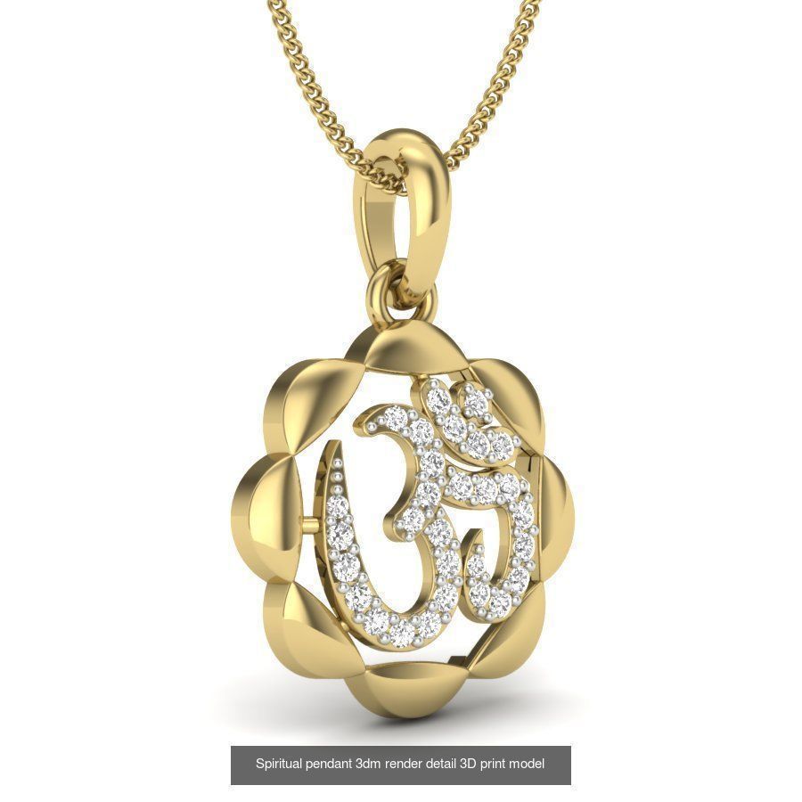 43 Spiritual pendant 3dm render detail 3D Model Collection_27