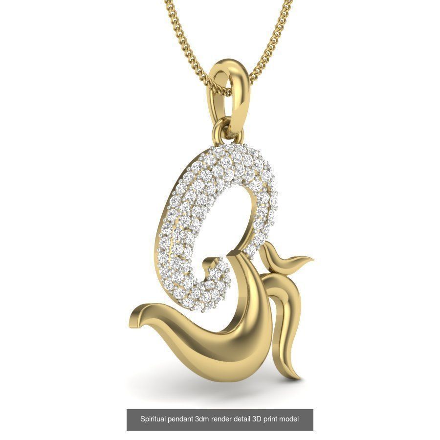 43 Spiritual pendant 3dm render detail 3D Model Collection_14