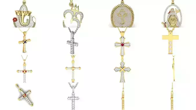 43 Spiritual pendant 3dm render detail 3D Model Collection