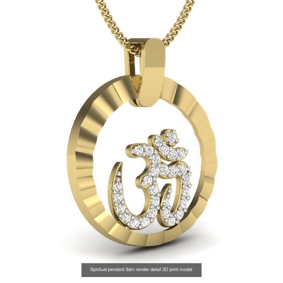 43 Spiritual pendant 3dm render detail 3D Model Collection_28