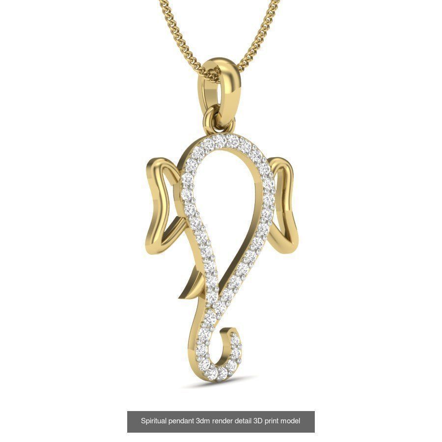 43 Spiritual pendant 3dm render detail 3D Model Collection_20