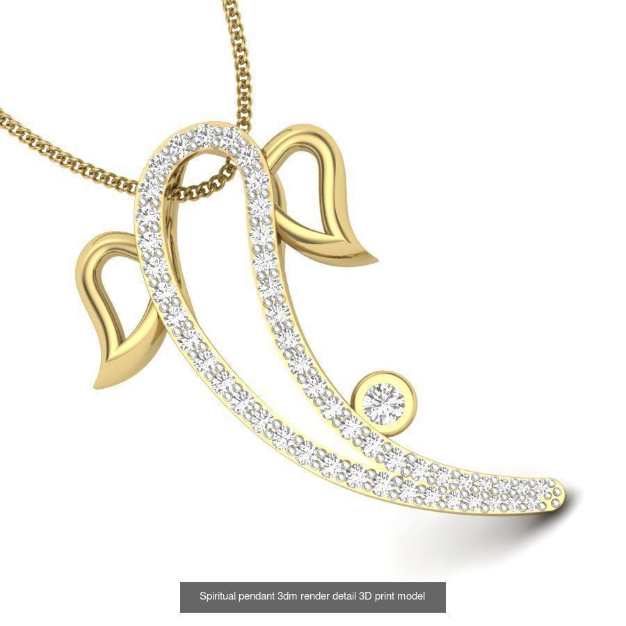 43 Spiritual pendant 3dm render detail 3D Model Collection_19