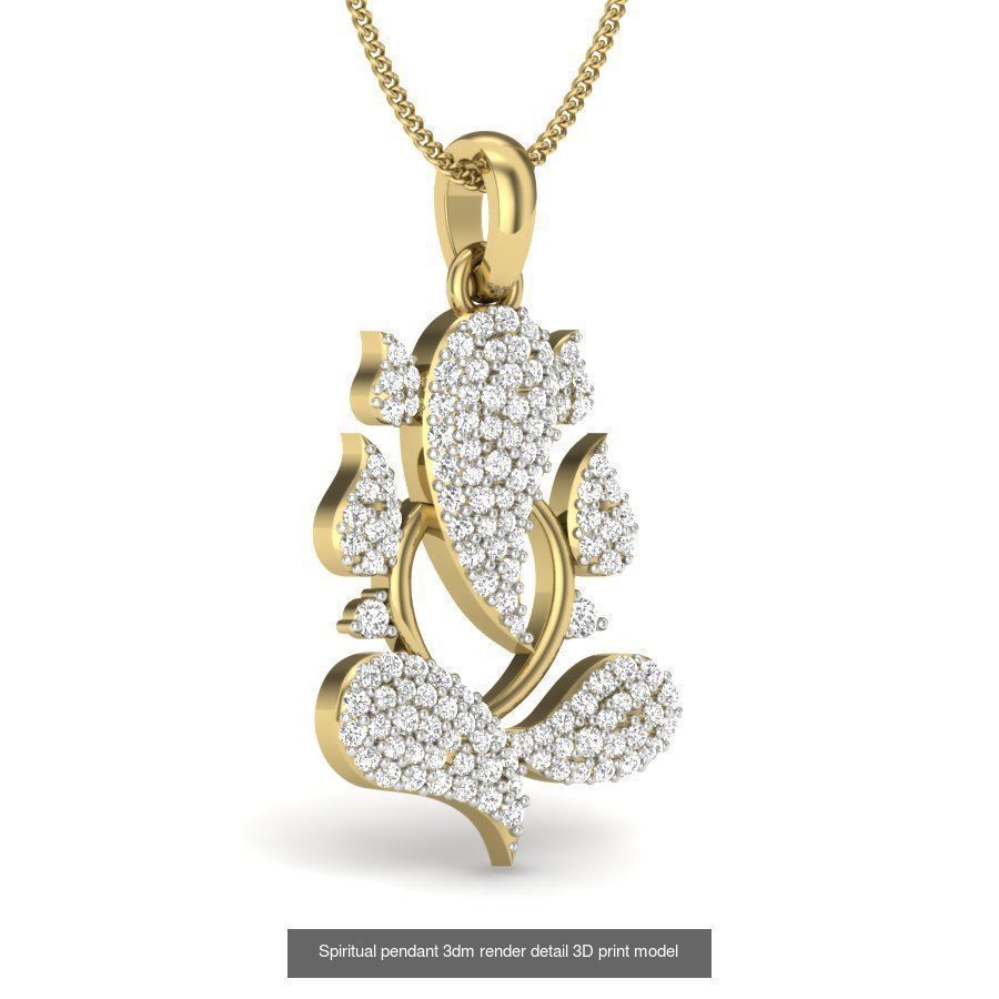 43 Spiritual pendant 3dm render detail 3D Model Collection_22