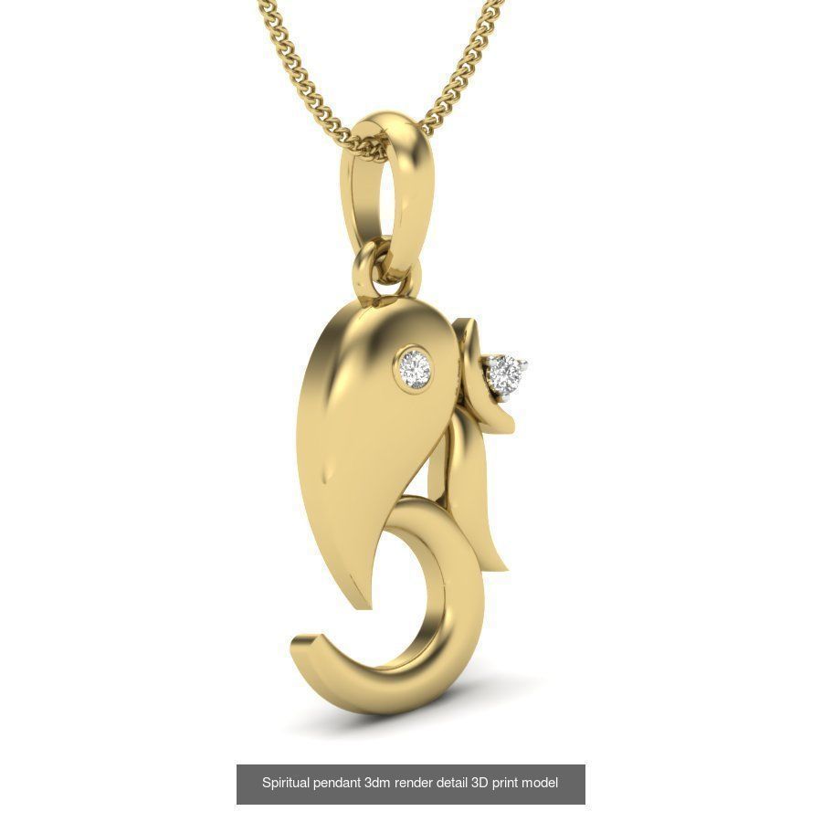 43 Spiritual pendant 3dm render detail 3D Model Collection_11