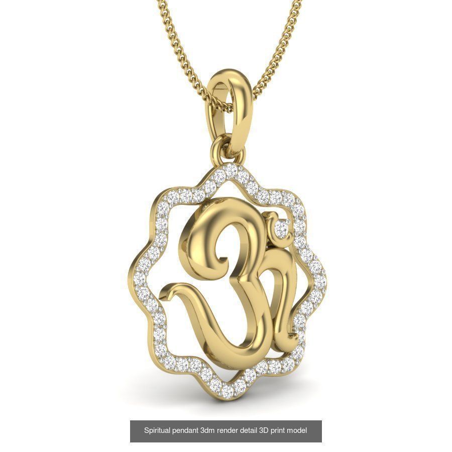 43 Spiritual pendant 3dm render detail 3D Model Collection_17