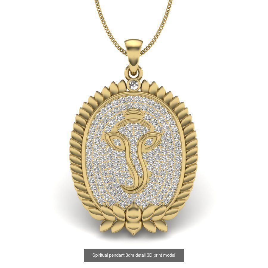 43 Spiritual pendant 3dm render detail 3D Model Collection_41