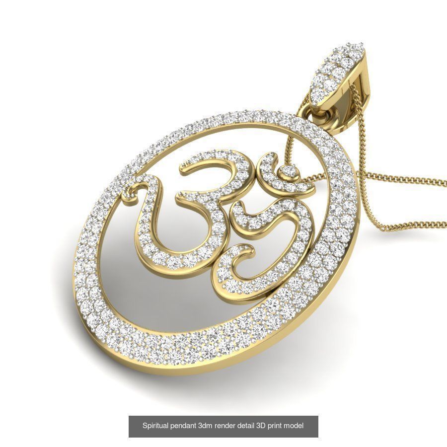 43 Spiritual pendant 3dm render detail 3D Model Collection_36