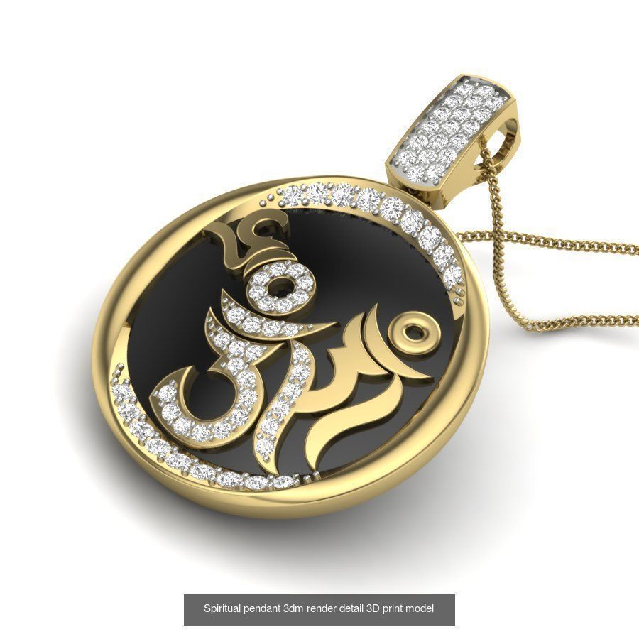 43 Spiritual pendant 3dm render detail 3D Model Collection_38