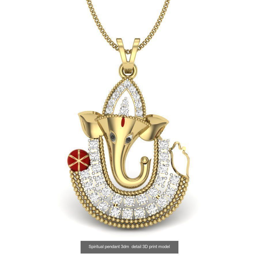 43 Spiritual pendant 3dm render detail 3D Model Collection_39