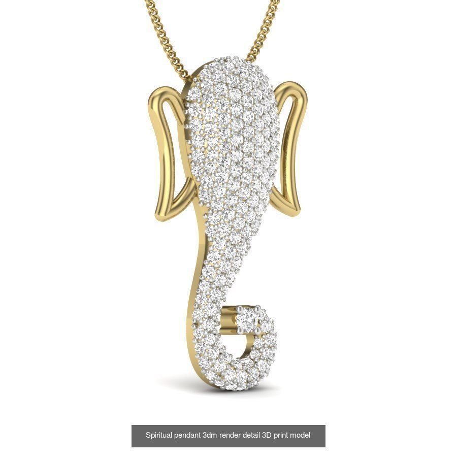 43 Spiritual pendant 3dm render detail 3D Model Collection_13