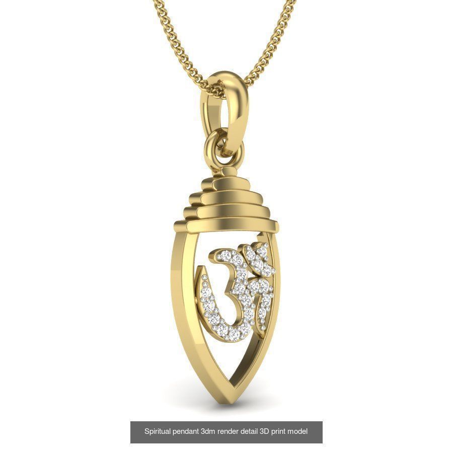 43 Spiritual pendant 3dm render detail 3D Model Collection_29