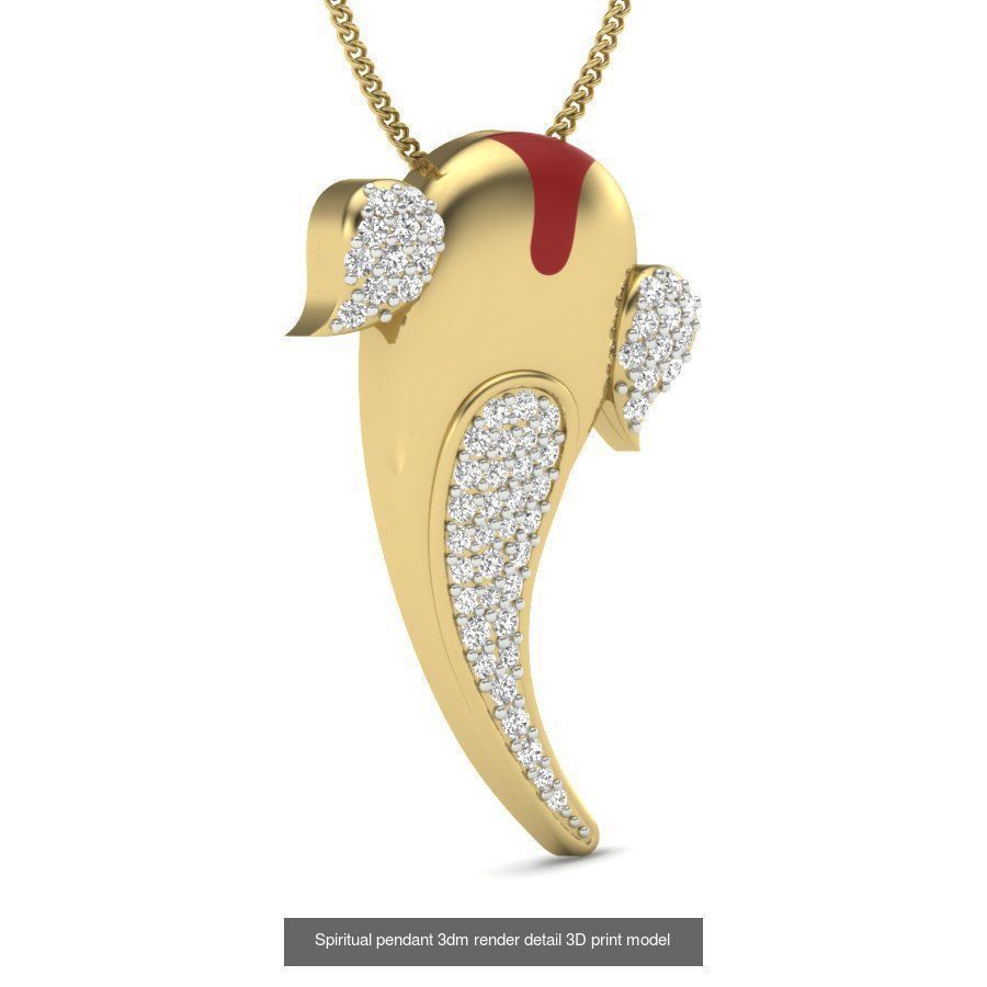 43 Spiritual pendant 3dm render detail 3D Model Collection_18