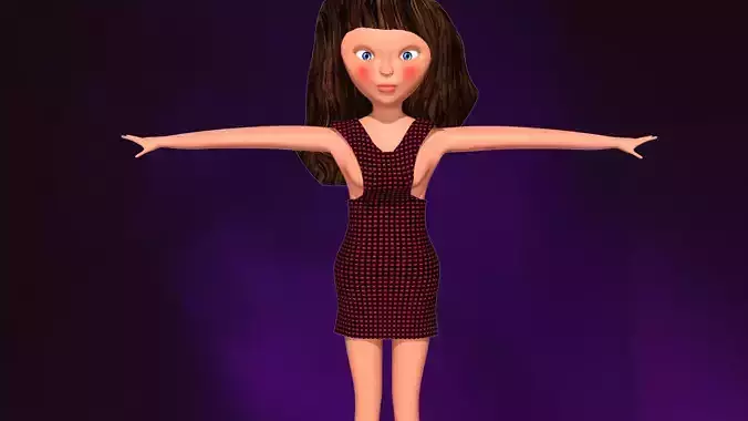 free model of a woman in a dress with textures 44