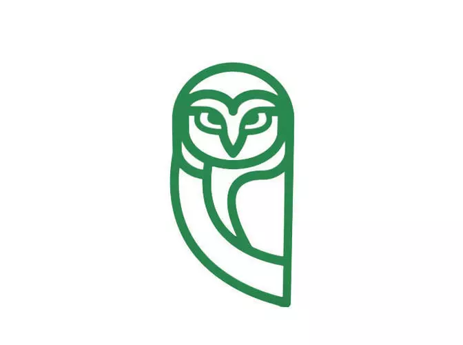 Bookmark owl logo 3D print model_0
