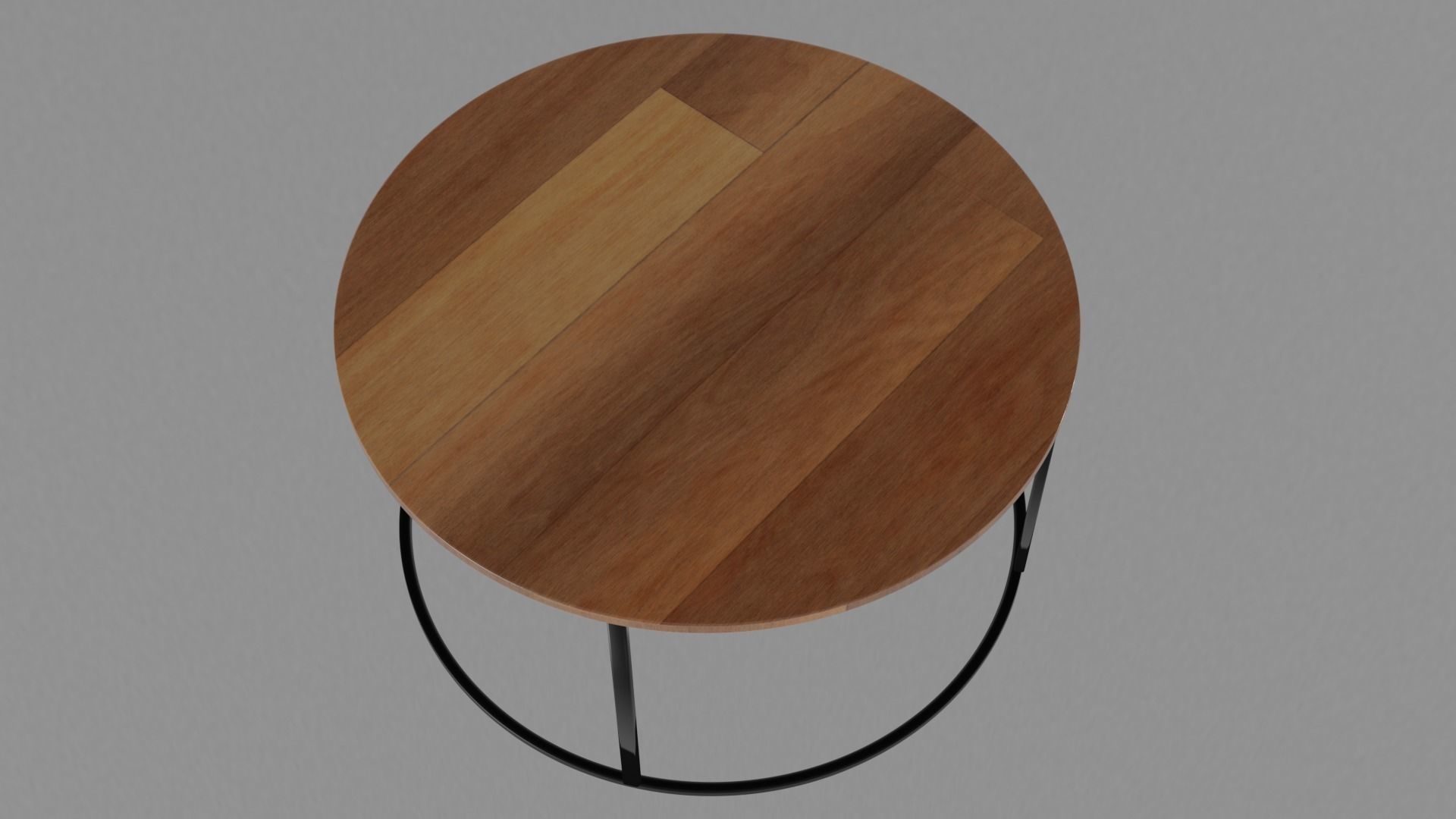 Low poly steel table Free low-poly 3D model_7
