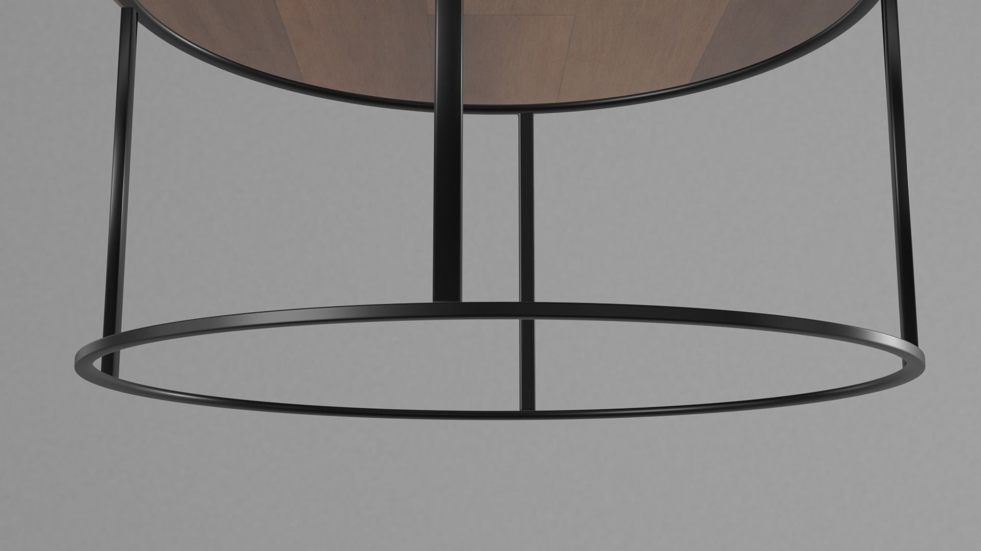 Low poly steel table Free low-poly 3D model_6