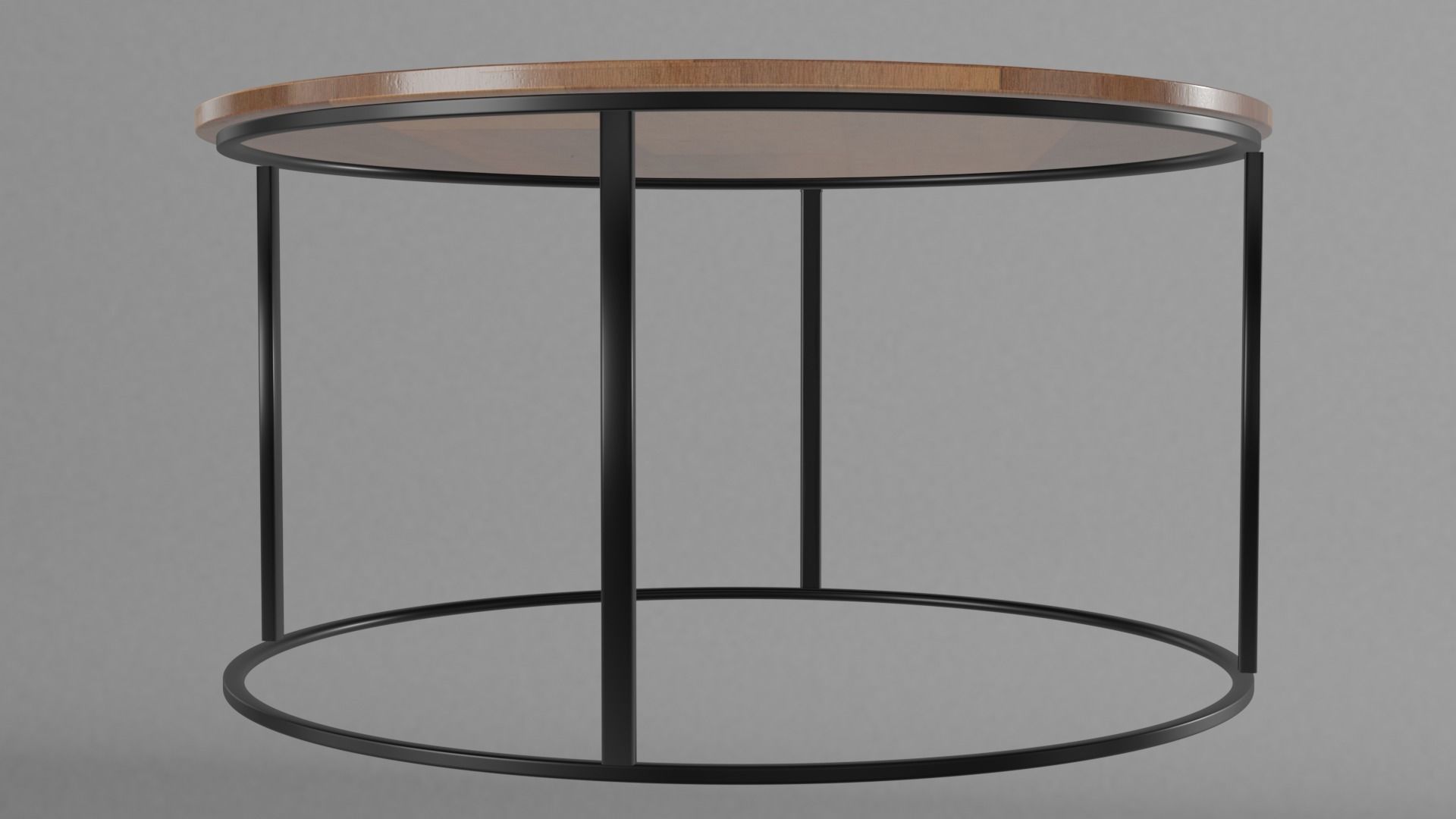 Low poly steel table Free low-poly 3D model_9