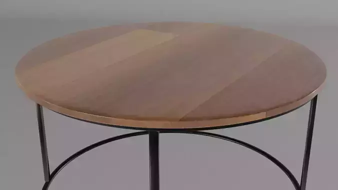 Low poly steel table