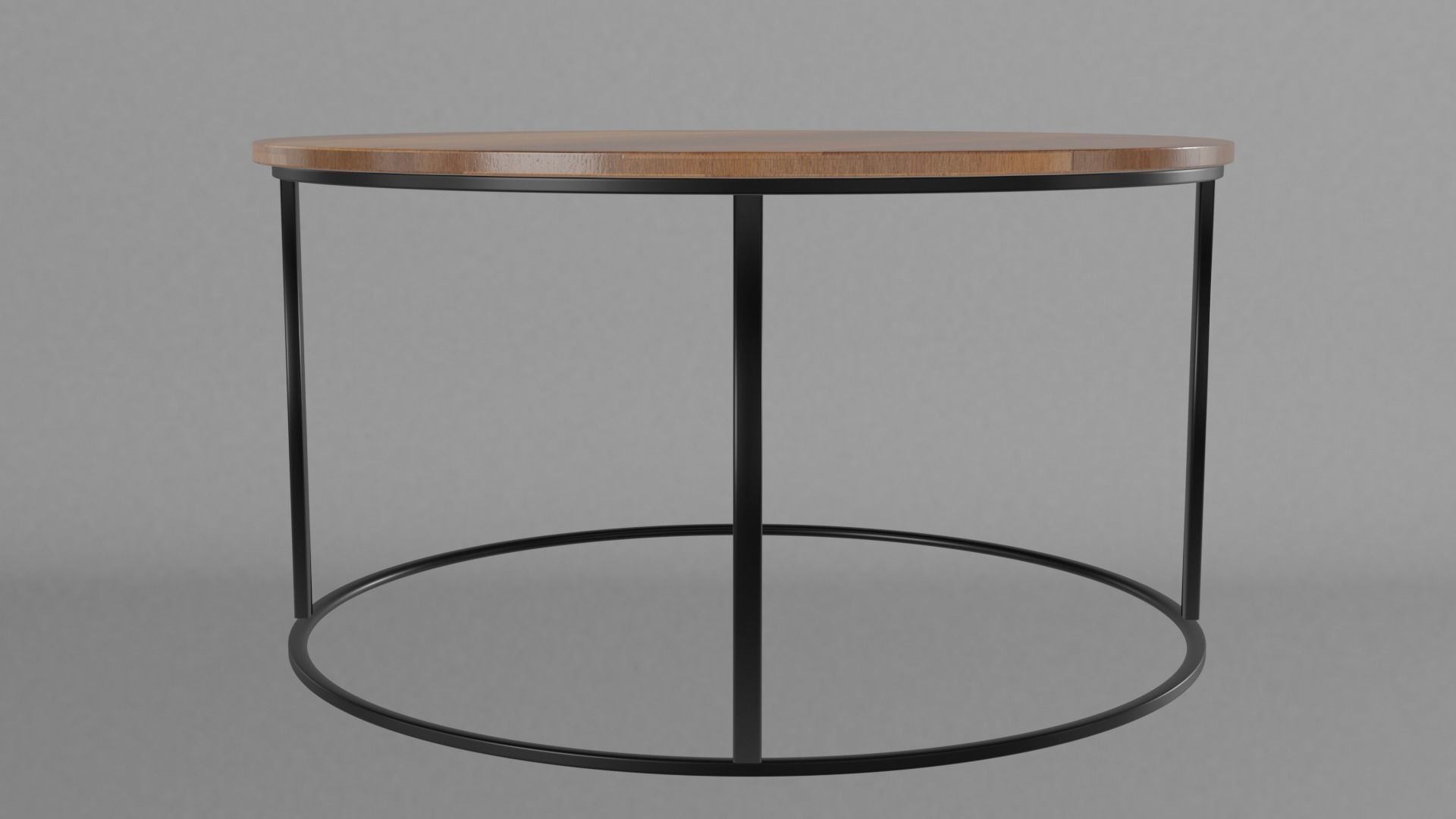 Low poly steel table Free low-poly 3D model_8