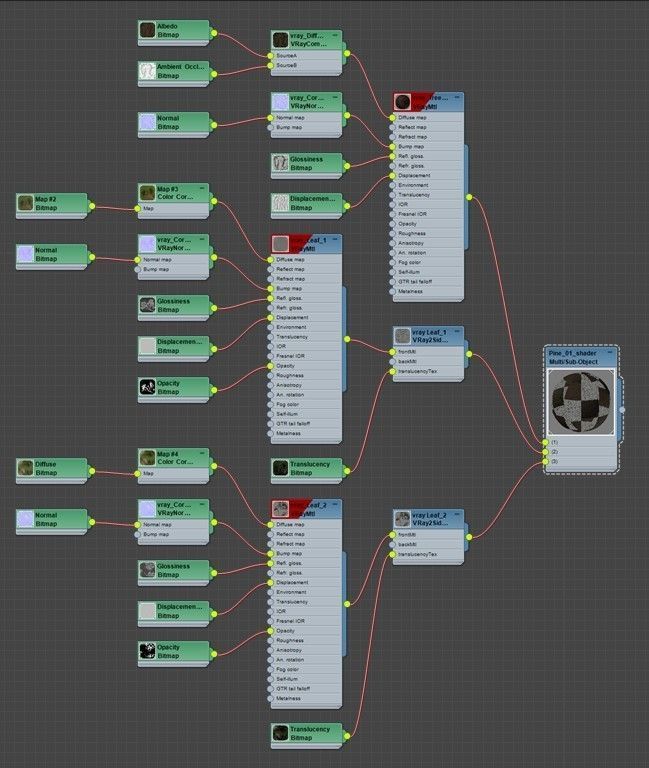 Pine 01 V-Ray Low-poly 3D model_11
