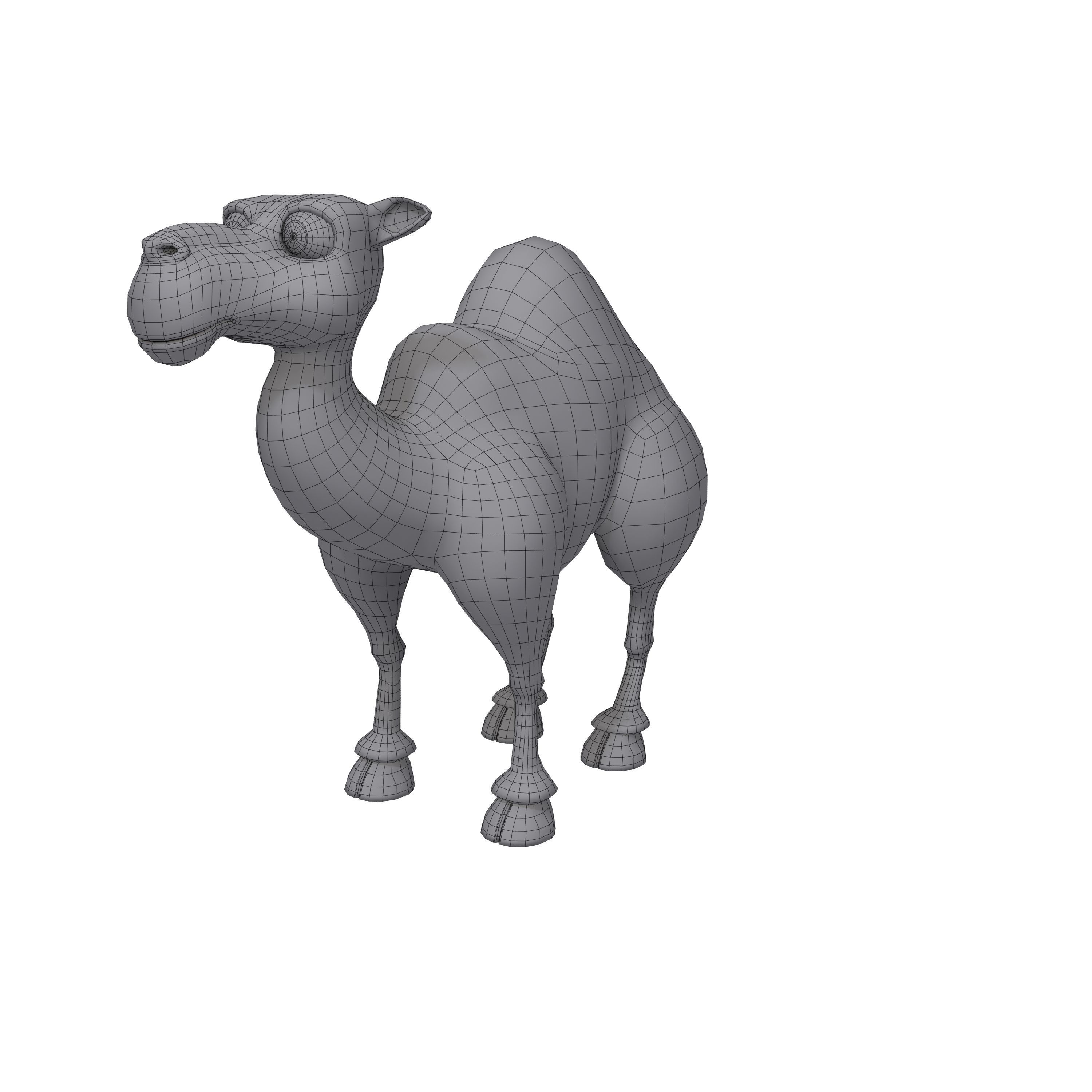 Camel Cartoon 3D model_8
