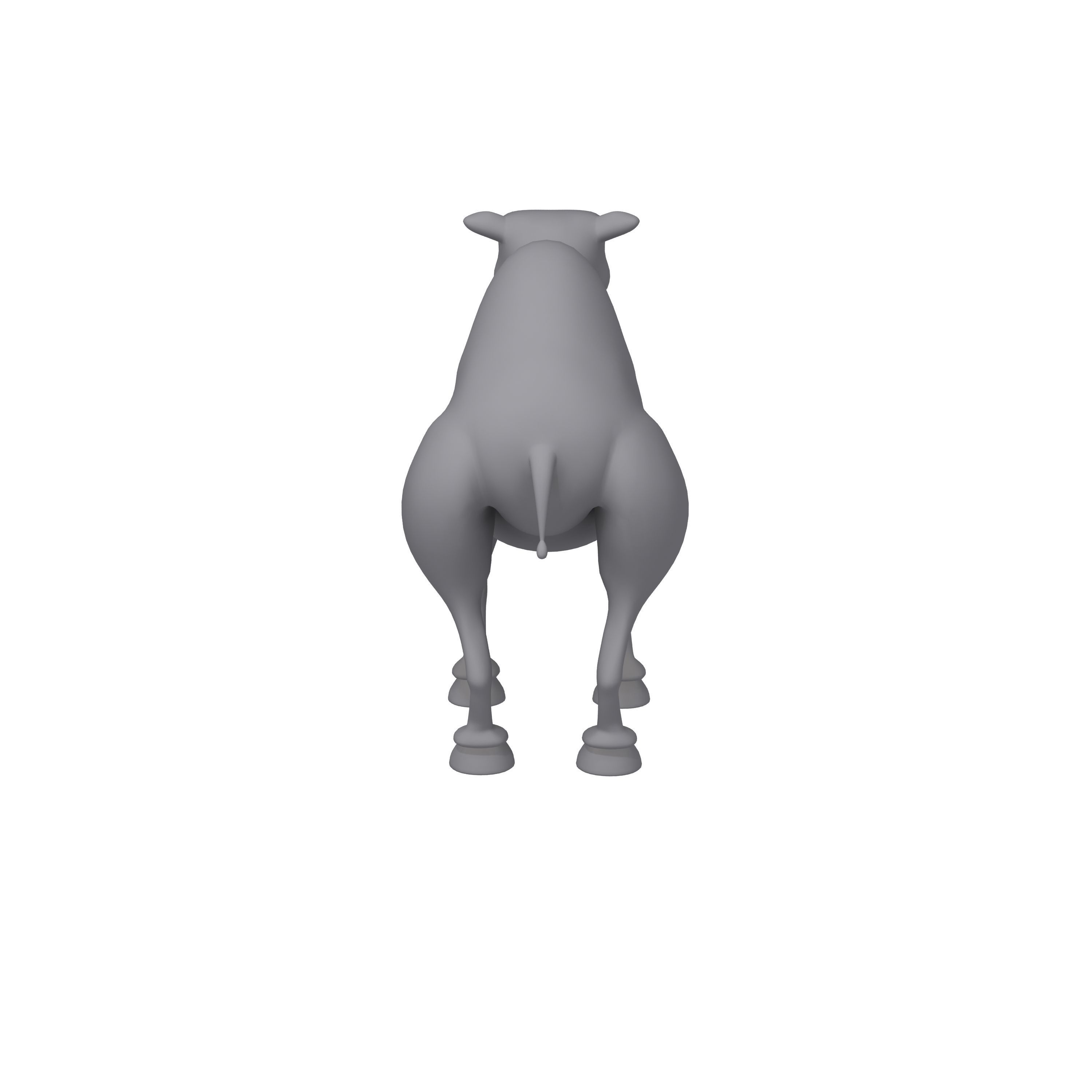 Camel Cartoon 3D model_11